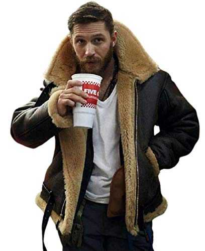 Suiting Style Men's Tom Hardy Farrier Dunkirk Air Force Pilot B3 RAF WWII Aviator Flight Bomber Ginger Coat Jacket