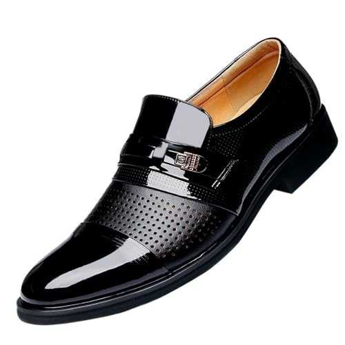 UYTTLHK Classic Leather Shoes for Men Coiffeur Office Shoes Men Elegant Loafers Luxury Oxford Shoes for Men Formal Shoes Men