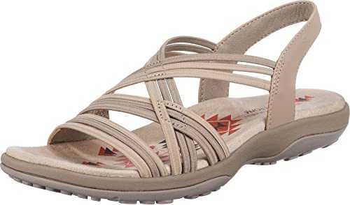 Women's Reggae Slim-Simply Stretch Sport Sandal, Natural Grey, 5 UK