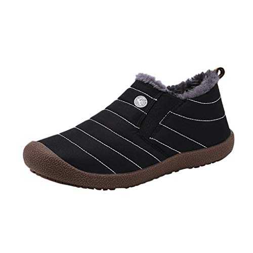 Yowablo Winter Shoes Women/Men Warm Lined Boots Snow Boots Winter Boots Trekking Winter Shoes