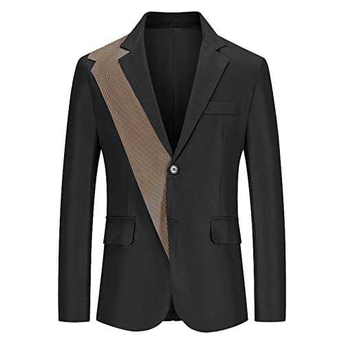 Mens 3 Piece Suits Regular Fit Collar Single Two Buttons Slim Fit Round Hem Pockett Casual Jacket Small Suit Mens Casual Slim Fit Suit