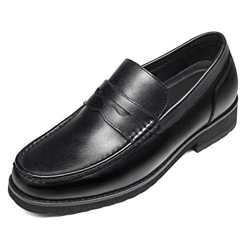 CHAMARIPA Height Increasing Shoes for Men - Hidden Heel Loafer Shoes - Elevator Shoes for Men Taller Shoes 5-7 CM