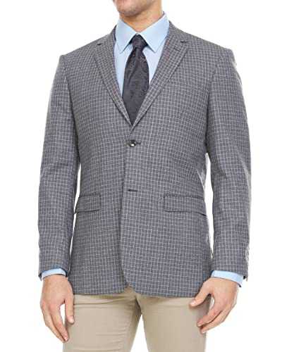 Adam Baker Men's Single Breasted 100% Wool Ultra Slim Fit Blazer/Sport Coat - Many Styles and Colors