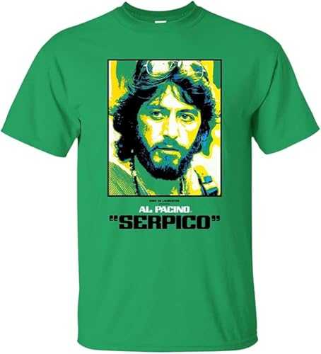 Mens T-Shirt Serpico Al Pacino Retro 1970'S Crime Drama G200 Ultra Outdoor Graphic T-Shirt Green l