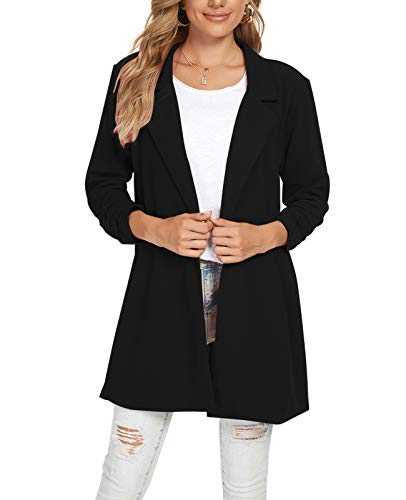 MINTLIMIT Women Long Lapel Blazer Tailored Long Sleeve Oversized One Button Coat Jacket Formal Suit