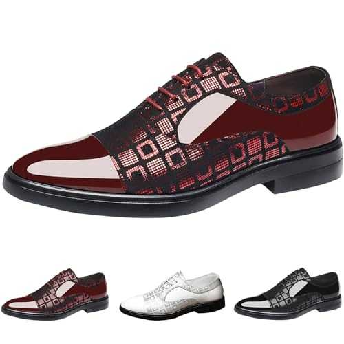 Clearance Brogue Dress Business Shoes Men Patent Office Shoe Wedding Shoes Derby Formal Shoes Clearance Mens Smart Shoe Mens Leather Loafers Men's Oxfords Formal Dress Shoes UK