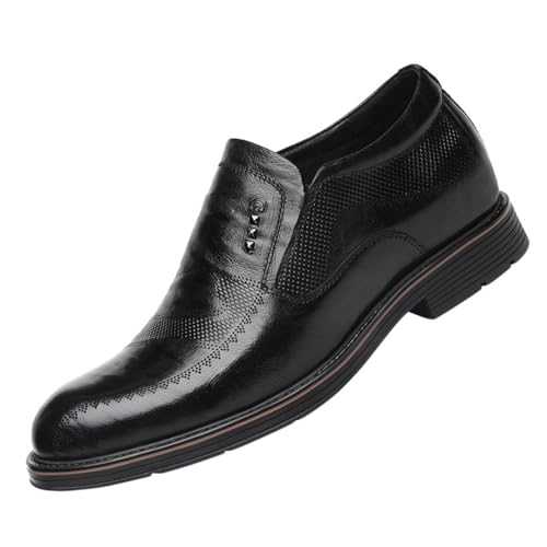 TUMAHE Mens Casual Height-Boosting Loafers Fashion Sneakers Comfort Walking Elevator Shoes for Male Business Work Office Dress