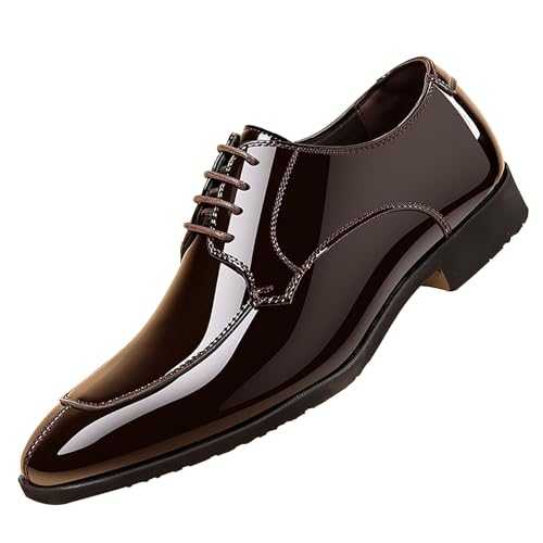 Patent Lace Up Shoes Brogue Dress Business Shoes Clearance Mens Smart Shoe Mens Leather Loafers Men's Oxfords Formal Dress Shoes UK Men Office Shoe Wedding Shoes Derby Formal Shoes