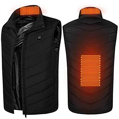Heated Gilet For Women And Men USB Charging Body Warmer Unisex High Neck Sleeveless Jacket Heating Padded Vest Plus Size SIGOYI