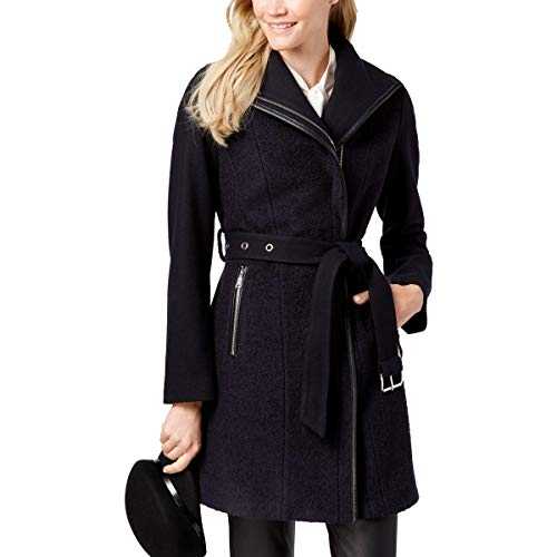T Tahari Women's Boiled Combo Wool Coat