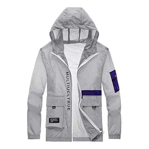 Cocila Winter Coats Men Winter Thin Long Sleeve Zipper Coat Beauty Hood Lapel Multi Pockets Solid Color Jacket Mens Clothing Designer Dewalt Work Jacket Red Bomber Jacket