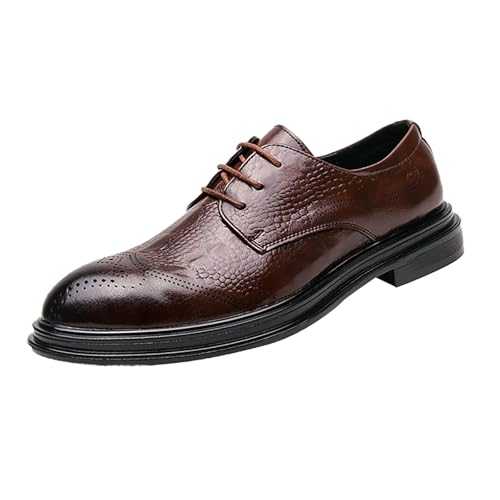 Clearance Mens Smart Shoe Men's Oxfords Formal Dress Shoes UK Men Office Shoe Wedding Shoes Derby Formal Shoes Mens Leather Loafers Lace Up Shoes Brogue Dress Business Shoes
