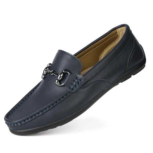 Mens Loafers Shoes Leather Business Slip On Moccasins Dress Driving Slippers Shoes