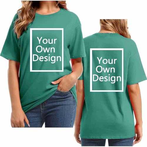 Ninedayx Personalised T Shirt Women Beautiful Custom Tops Ladies Your Own Design Shirts Classy Any Text Photo Tunic Customized Company Workwear School Logo Letter Uniform Personalised Gifts