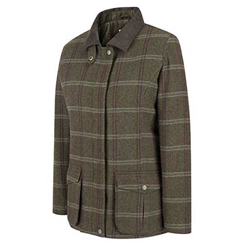 Hoggs of Fife Musselburgh Ladies Tweed Field Coat Waterproof