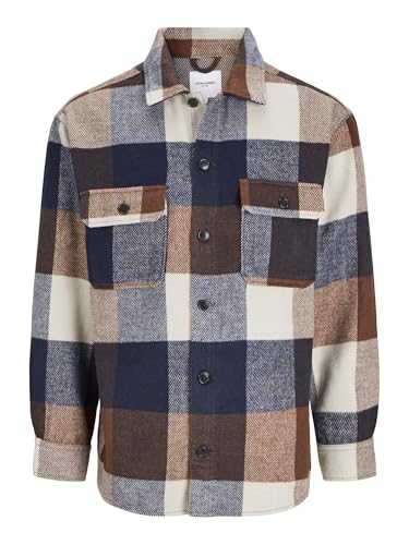 JACK & JONES Men's Jjebradley Ollie Overshirt Ls Noos Long Sleeve Shirt
