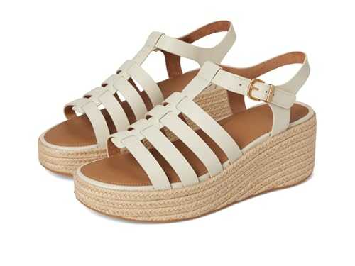 Women's Platfforms Espadr. Leather Fisherman Wedge Sandals