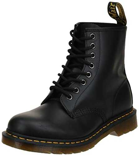 Womens 1460 W Nappa Black Fashion Winter Closed Toe Ankle Boot - Black - 3