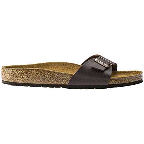 Unisex Madrid Birko-Flor Dark Brown Sandals