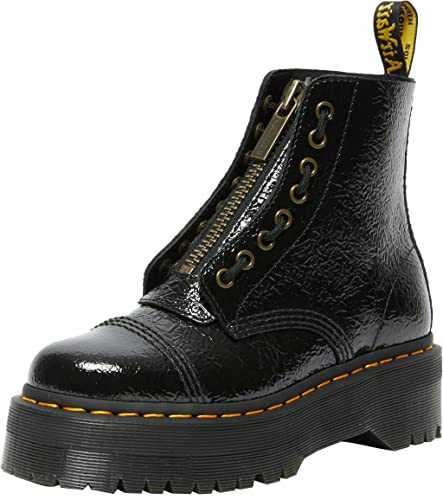 Women's Sinclair Amphibians, Black Distressed Patent, 9 UK