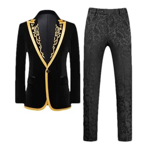 Men Fleece Suit 2 Piece Classic Men's Wedding Prom Party Stage Performance Patchwork Blazers and Pants