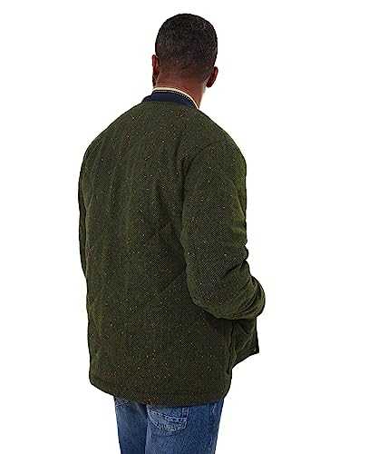 Joe Browns Men's Crew Neck Wool Blend Quilted Jacket Casual