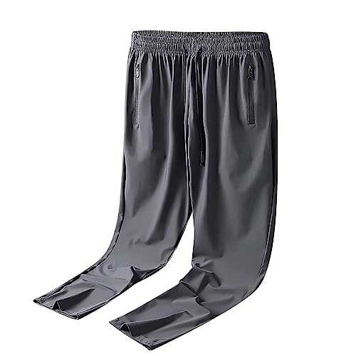 Mens - Black Sport Pants Stretch Joggers Regular Yoga Sweatpants Traning Track Pants Athletic Lounge Pant Outdoor Running Trouser Casual Business Trousers (Available in Big & Tall)