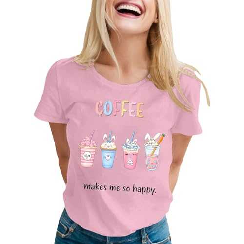 Women's Casual Loose Crew Neck T-Shirt | Short Sleeve Top for Comfort and Style Top Glitter