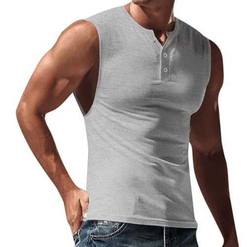 Mens Vests Cotton Tank Tops Classic Sports Tanktop Sleeveless Quick Drying Shirt Gym Exercise Bodybuilding Fitness Bottoming Shirts Casual Summer Training T-Shirt