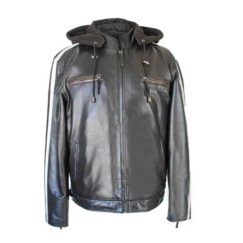 Zerimar Jacket Men detachable neck | Jacket Men Leather | Bomber Jackets Mens Leather | Leather Aviator Jacket Mens | Leather Elegant Jackets Men | Aviator Jacket Men