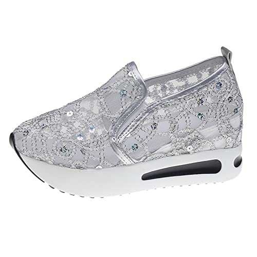 WILLBEST Womens Sandals Wedge Heel Braided Shoes for Ladies Cross Strap Toe-Post Party Evening Dress Shoes With Comfortable Plantar Fasciitis Arch Support Comfort Flip Flops Slide
