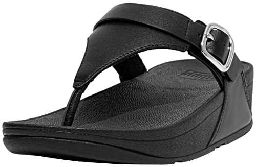 Women's Lulu Adjustable Leather Toe Post Wedge Sandal