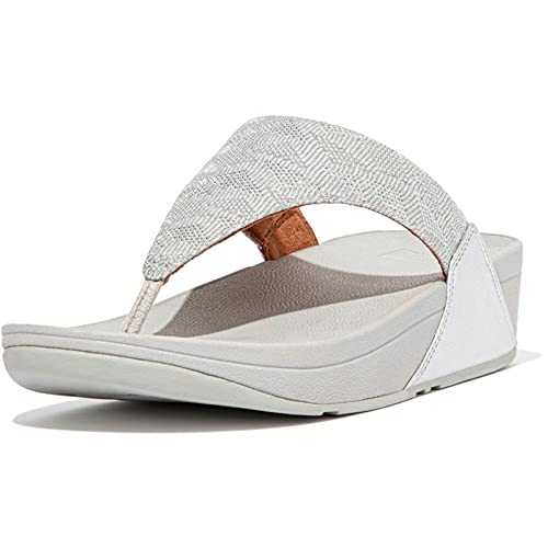 Women's Lulu Glitz Toe Post Wedge Sandal