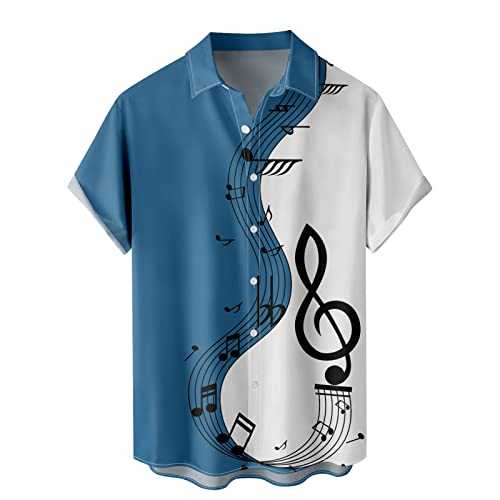 NQyIOS Mens Flowers Casual Hawaiian Shirt Adult Short Sleeve Button Down Funky Floral Shirts Classic Fit Tropical Lapel T-Shirts Traditional Pattern Print Collar Top Blouse