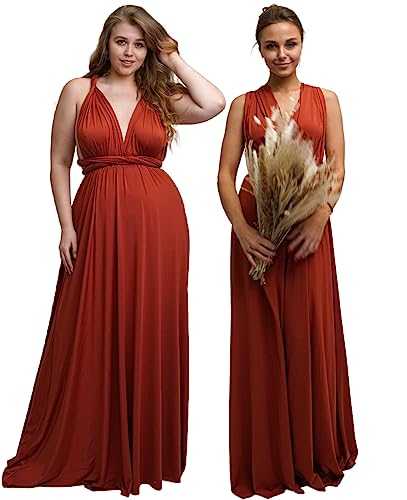 Taniri Infinity Dress - Convertible Multiway Maxi Long Transformer Gown Dress - Bridesmaid Bridal Party Wedding - Strap Wrap