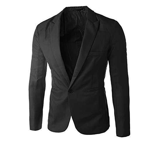Men's Tuxedo Jacket Slim Fit One Button Suit Coats Mens Casual Sports Blazer Notched Lapel Tuxedo Smart Daily Blazers Wedding Blazers Fashion Lightweight Blazer Solid Color Pocket Jacket