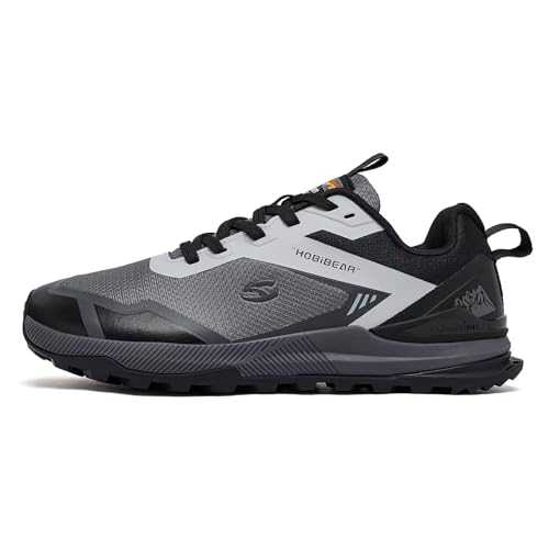 HOBIBEAR Men's Shoes Wide Feet Walking Running Sports Shoes Breathable Comfortable Casual Shoes (EU 40-47)