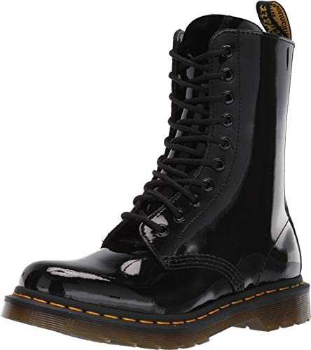 Women's DM25277001_41 bovver Boots, Black, 10 UK