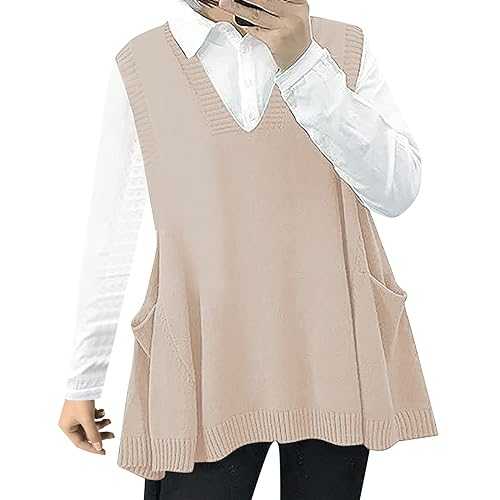 WILLBEST Women's Long Sleeve Tops Casual Round Neck Fall Winter Lightweight Ribbed Knit Jumper Tops Colorblock Soft Pullover Sweaters Tops Tunics