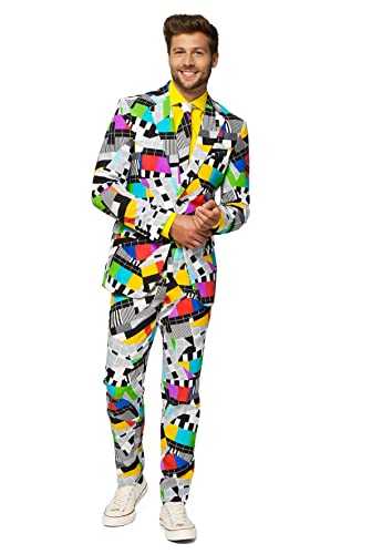 OppoSuits Men's Prom Suits Cashanova' – Comes with Jacket, Pants and Tie in Funny Designs