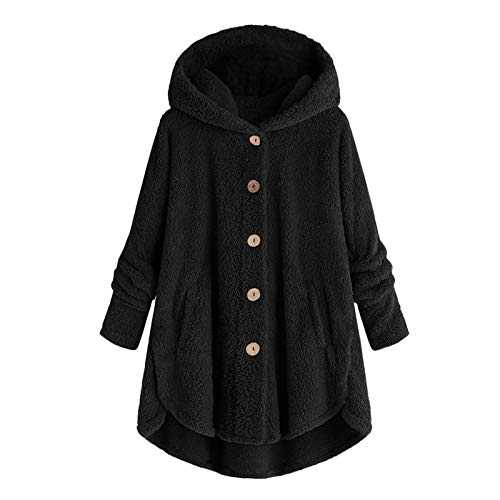 Spring Coat Long Sweaters for Women to Wear with Leggings Rain Coat Size 16 Lady Black Fleece Lady Top Size 16 UK Teddy Bear Coats Women Long Black Cardigan with Pockets