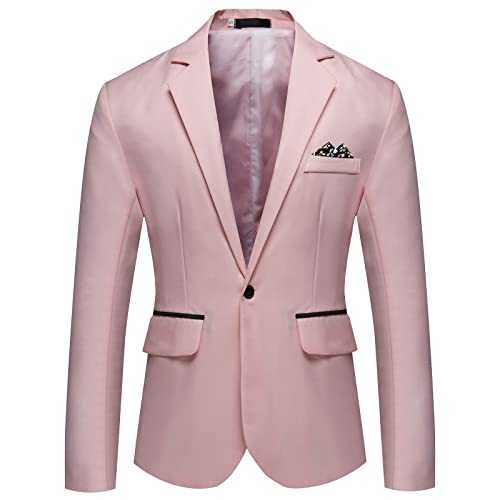 Formal Jackets For Men Uk Stylish | Mens White Tuxedo Jackets Dinner Jacket Multi-Pocketed Suit Jacket Solid Color Blazer Classic Stylish Business Cotton Jacket Cosy And Warm Dress Jackets