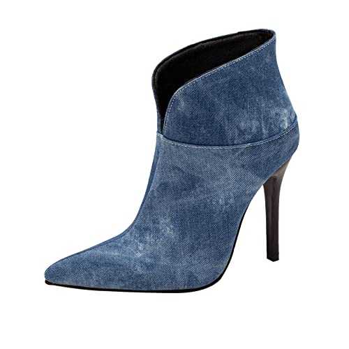 Memmyly Women's Cowboy Boots Elegant Wide Shaft Boots Riding Boots Small Heel Cowboy Ankle Boots Leisure Summer Boots Breathable Lace-Up Boots Women's Ankle Boots