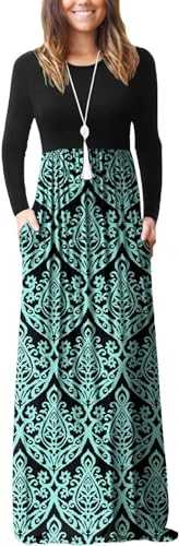 EUOVMY Women's Short Sleeve Loose Plain Maxi Dresses Casual Vacation Long Dresses with Pockets