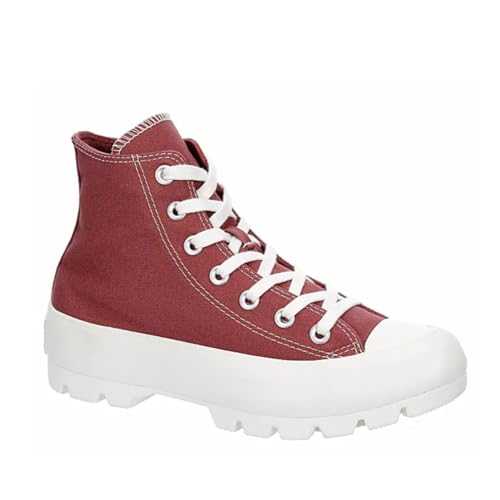 Unisex Chuck Taylor All Star Star Lugged Hig Top Sneaker - Lace up Closure Style - Burgundy