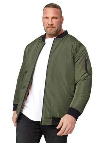 Big & Tall Zip Bomber Jacket - Men's - Plus Size Curve