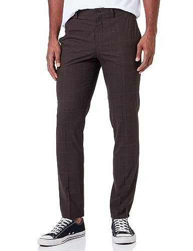 JACK & JONES Men's Jprsolaris Check Trouser Sn Suit Pants