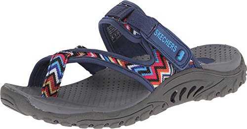 Women's Reggae - Zig Swag-48228 Flip Flop, Blue Navy, 6 UK