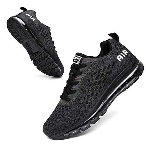 Women Men Running Shoes Sports Trainers Air Cushion Shock Absorbing Casual Walking Gym Jogging Fitness Athletic Sneakers