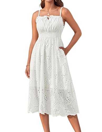 GRACE KARIN Women Summer Dresses A-Line Spaghetti Strap Beach Dress Casual Dresses Party Wedding